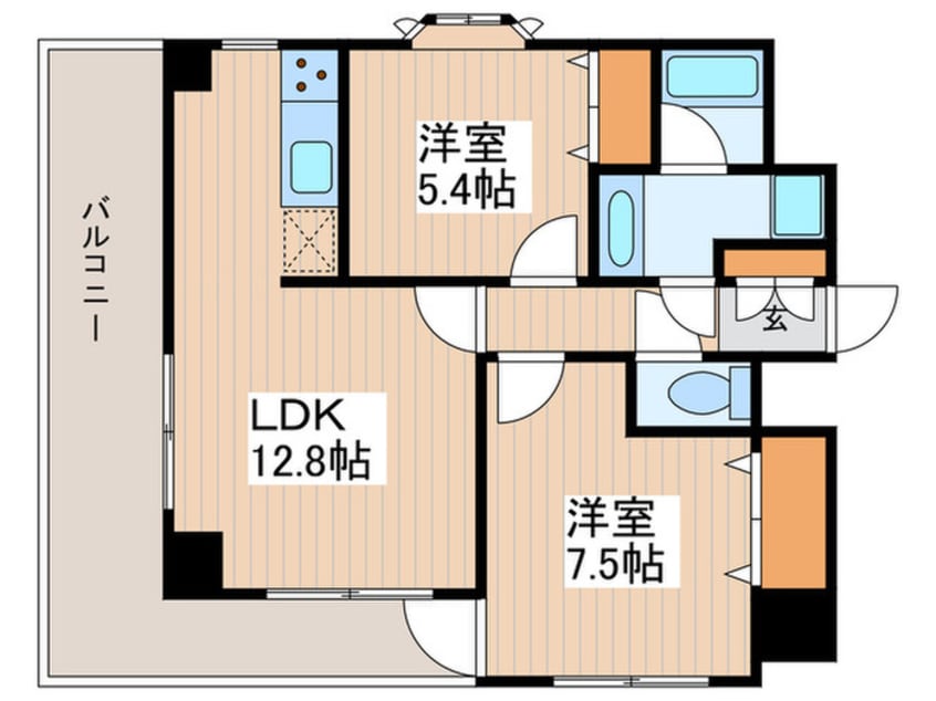 間取図 ﾗｲｵﾝｽﾞﾏﾝｼｮﾝ国分寺第5(210)
