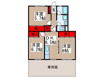 間取図 美原コープタウンＤ棟