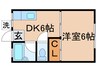 梅澤ハイツ 1DKの間取り