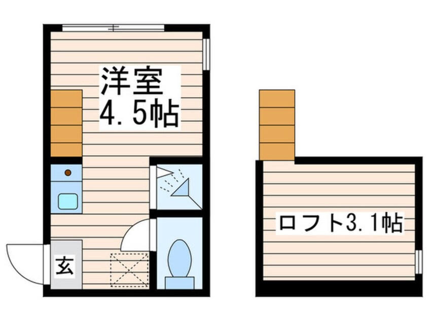 間取図 ハーモニーテラス東長崎