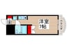 ロザール松戸（１０３） 1Rの間取り