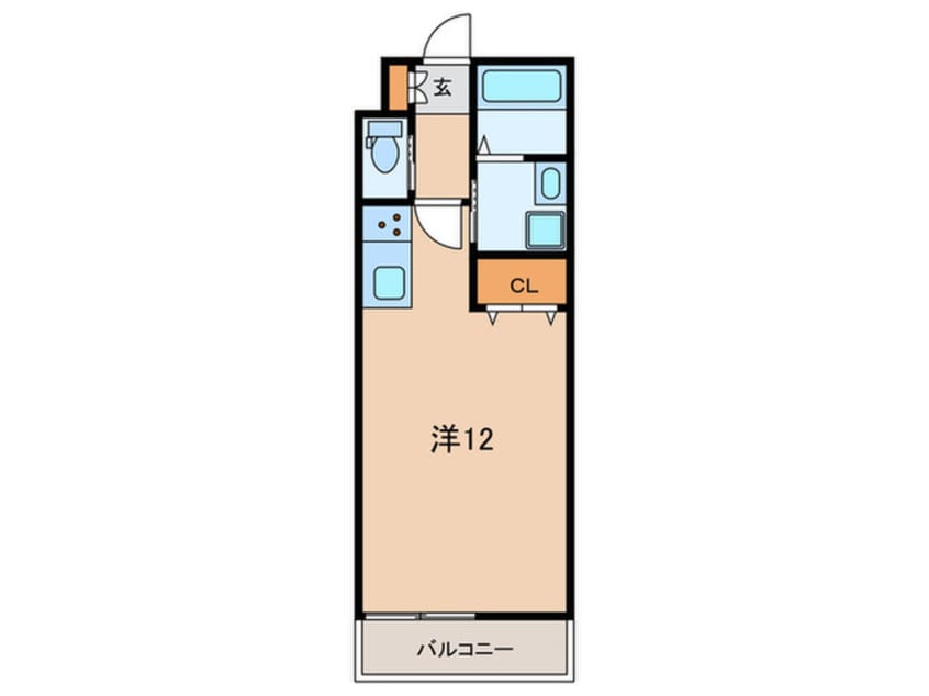 間取図 レガトス文京(102)