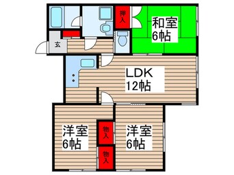 間取図 Lily南大野