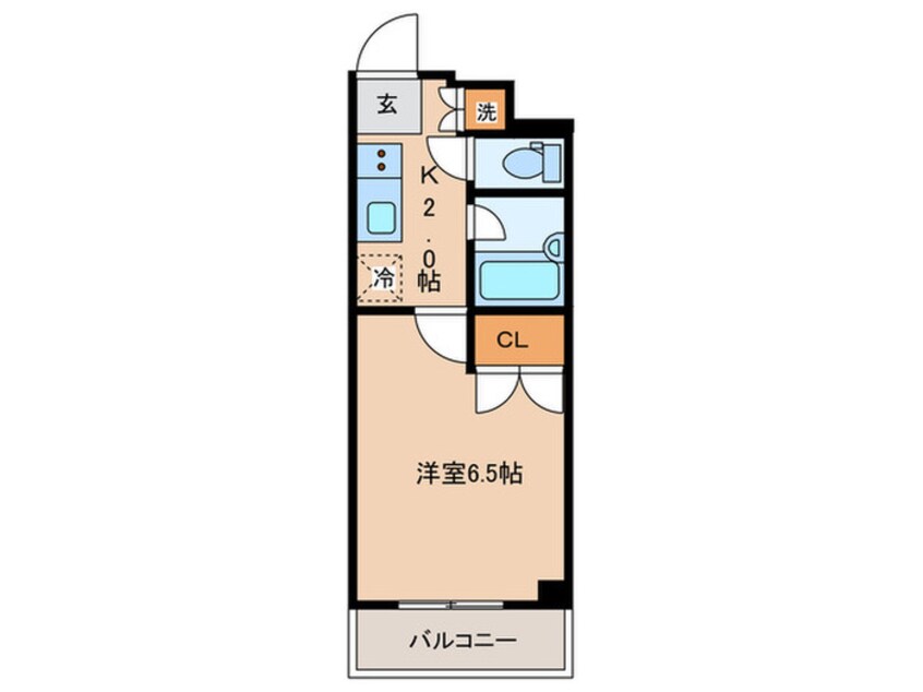 間取図 PREMIUM CUBE 笹塚（901）