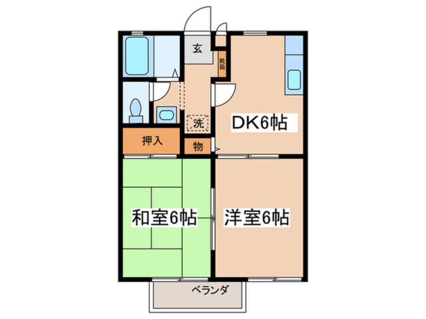 間取図 サザン・コ－ト