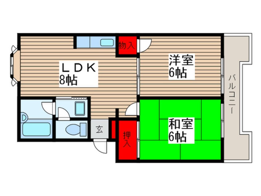 間取図 ぐらんどりぶ三番館