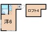 サクセス神之木台Ａ棟 1Rの間取り