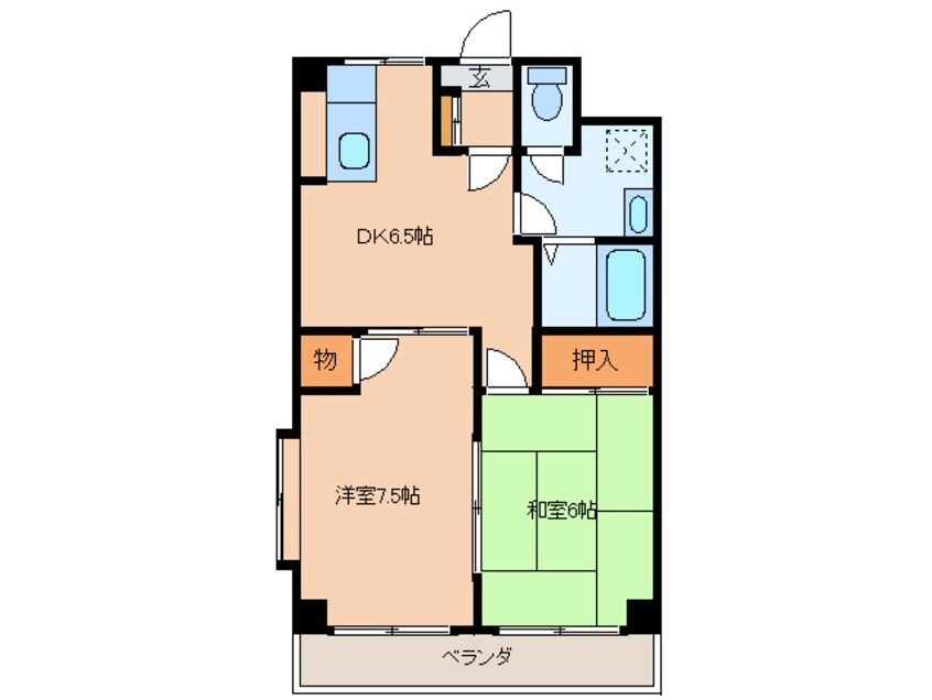 間取図 エスポワ－ル野川