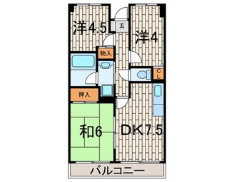 間取図 新川崎ロイヤルパレス