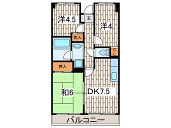 間取図 新川崎ロイヤルパレス