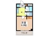 ベルパレス 1Kの間取り