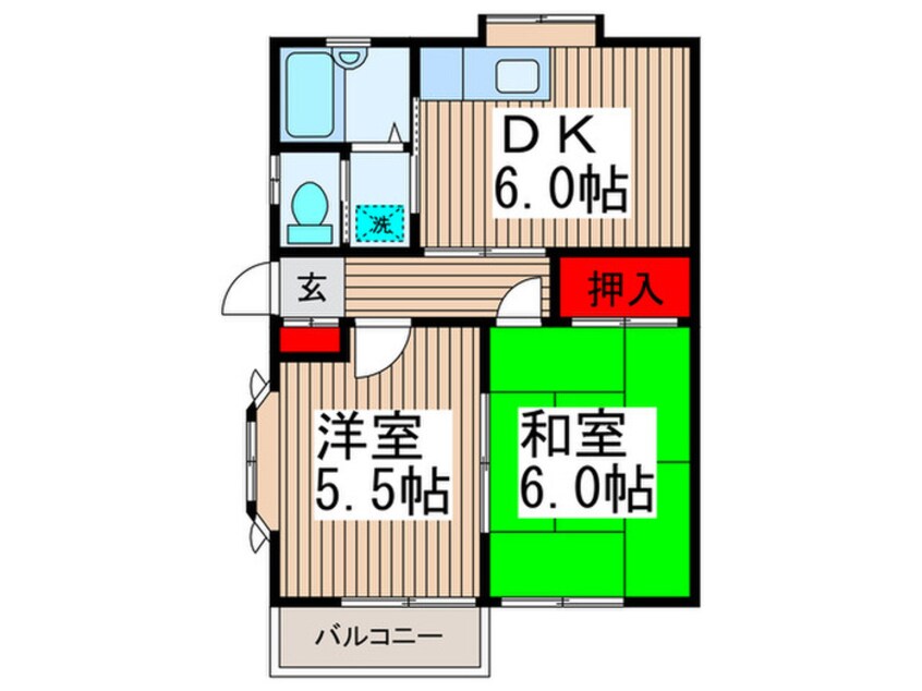 間取図 サカエハイツ