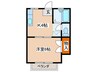 ＡＮＮＥＸ１ 1Kの間取り
