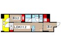 プレディアコート清澄白河の間取図