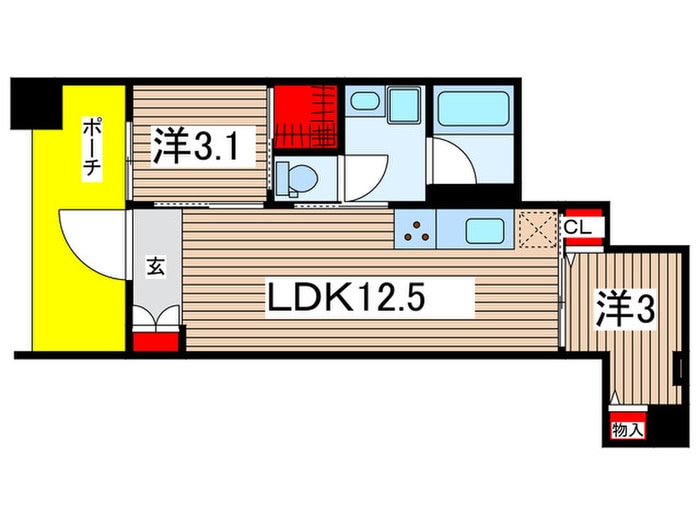 間取り図 プレディアコート清澄白河