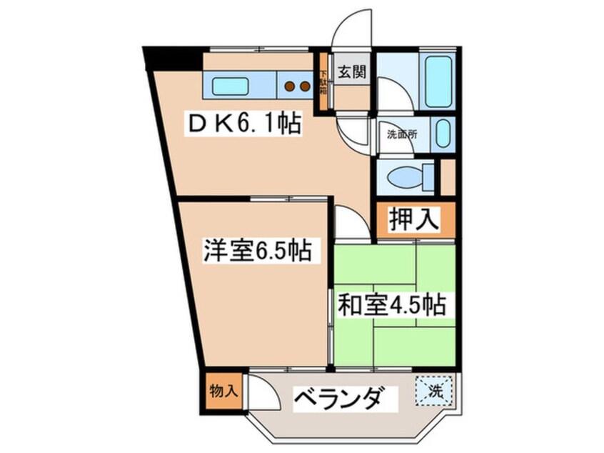 間取図 ロードパレス１