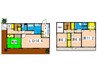 六ツ川戸建 4LDKの間取り