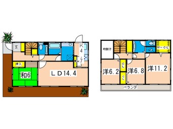 間取図 六ツ川戸建