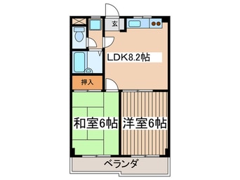 間取図 モアクレスト菊野台
