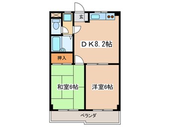 間取図 モアクレスト菊野台