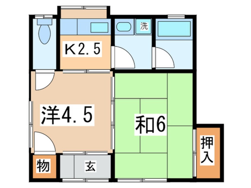 間取図 鈴木アパ－ト