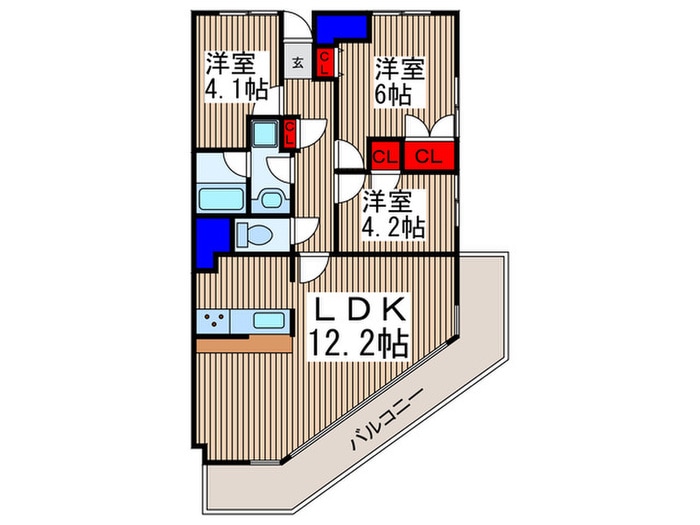 間取り図 所沢スカイライズタワー（2510）