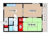 東陽レンタカービル 2DKの間取り