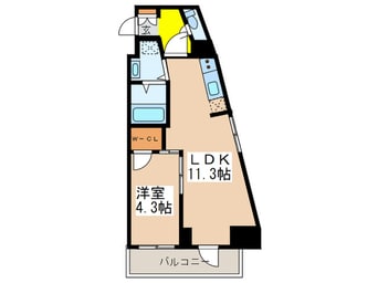 間取図 ﾚｼﾞﾃﾞｨｱ日本橋馬喰町Ⅱ
