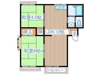 間取図 グランデュ－ル    フォンテーヌ