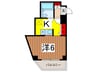 菱和パレス浦和常盤公園(503) 1Kの間取り