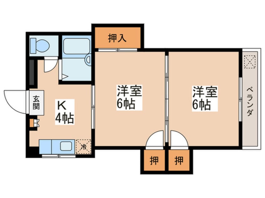 間取図 コーポラス秀和