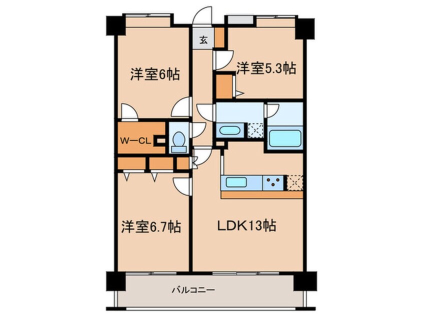 間取図 コンフォリア下落合