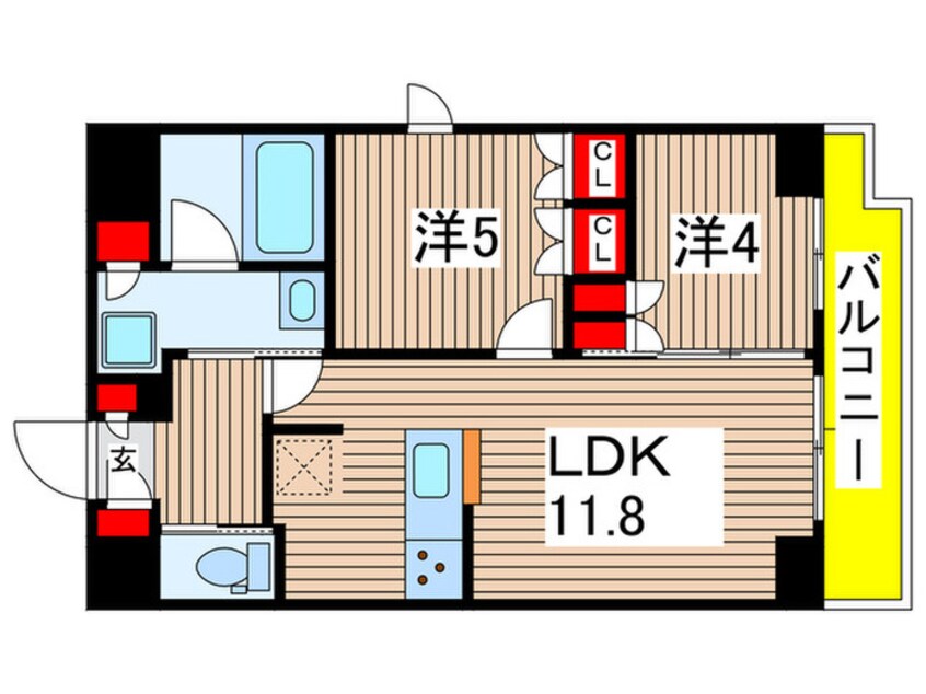 間取図 プラウドフラット森下Ⅳ