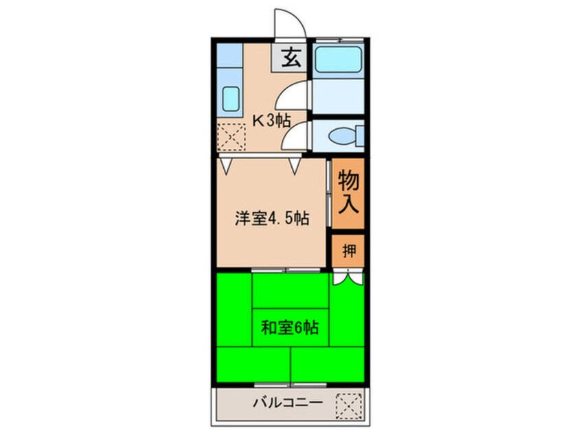 間取図 コ－ポトヨシマ