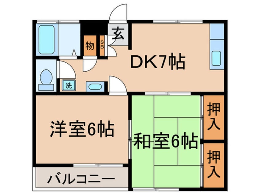 間取図 戸ケ崎コーポ