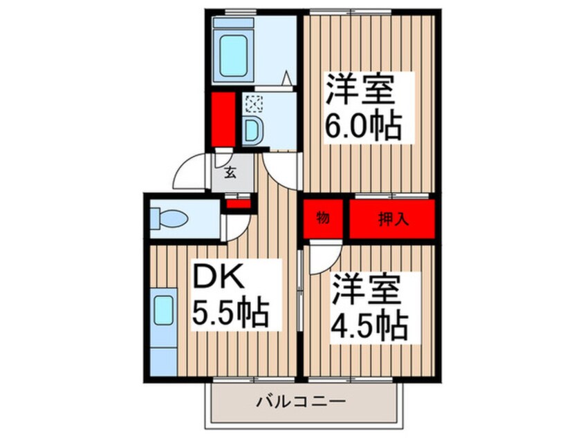 間取図 フジハイツ