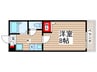 レスポワール幕張 1Kの間取り
