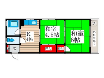 間取図 大和コーポ