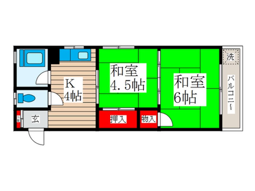 間取図 大和コーポ