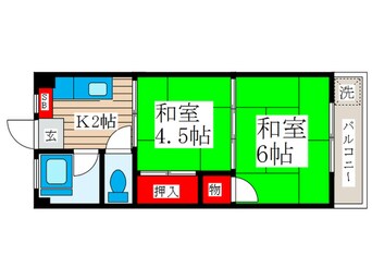 間取図 大和コーポ