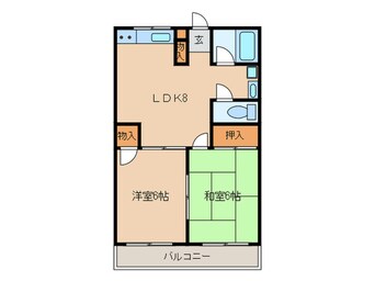 間取図 コワヒュールあかね台壱番館