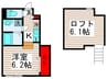 ソワイユ　ガーデン 1Kの間取り