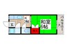 コ－ポミズホ 1Kの間取り