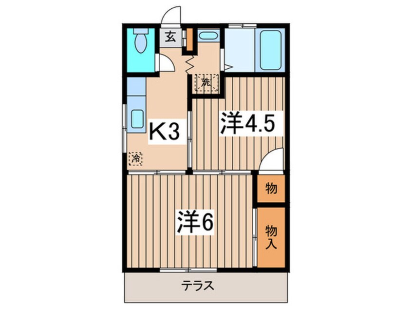 間取図 ハイツ松の木