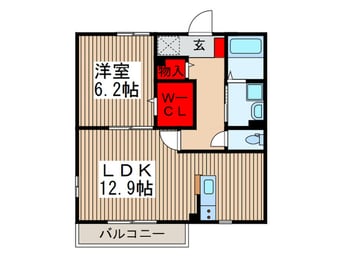 間取図 エルメゾン小手指Ａ