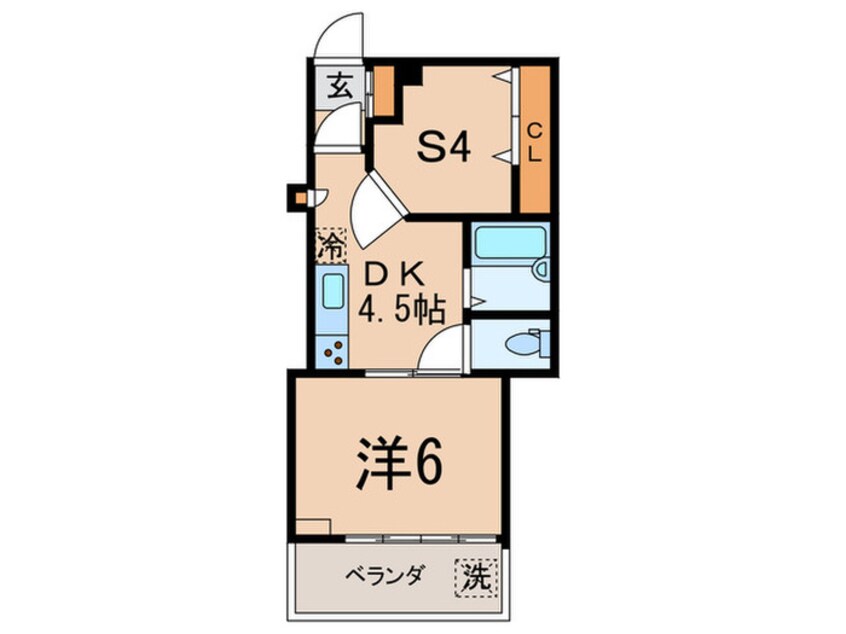 間取図 ハイツ旗の台（807）