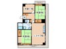 扇町マンション（６０１） 3LDKの間取り