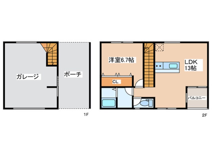 間取図 ガレージハウス湘南ベースＯＮＥ
