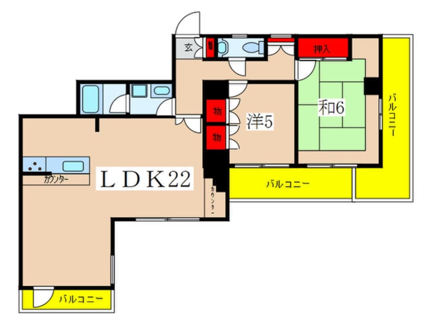 間取図 シティ・ヴィラ本町