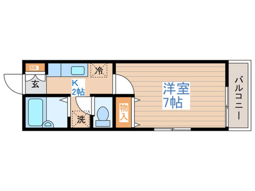 間取図 メルベージュ北野